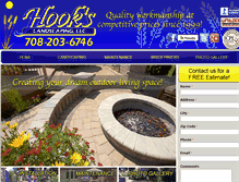 Tablet Screenshot of hookslandscaping.com